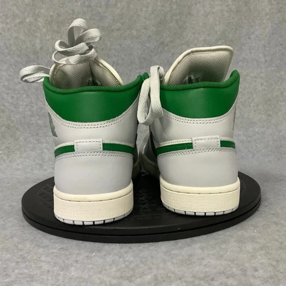 Men's Size 8.5 Air Jordan 1 Mid White 'Lucky Green' DQ8426-142 no box